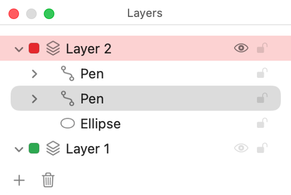The Layers palette. You don't need layers to satisfy Apple's parser, but they are still handy for organising your own work.
