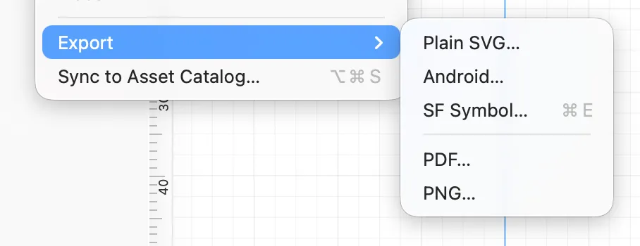 export-menu